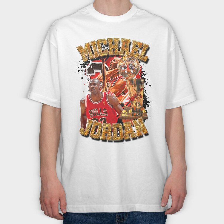 Michael Jordan Nba, Tricou Oversize Barbati (Unisex)