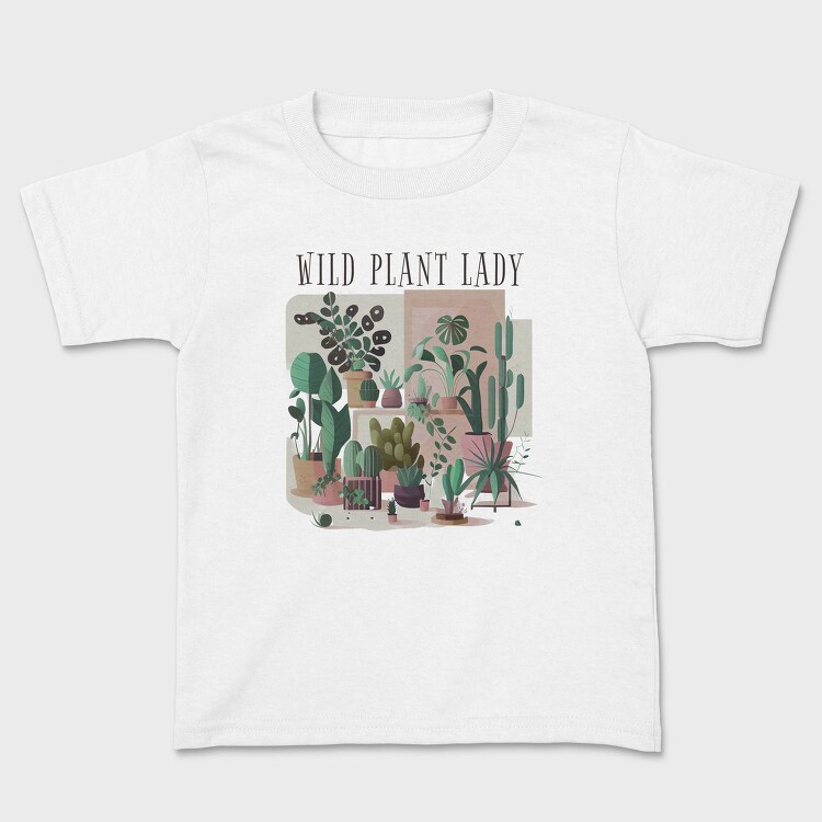 Botanical Wild Plant Lady, Tricou Copii