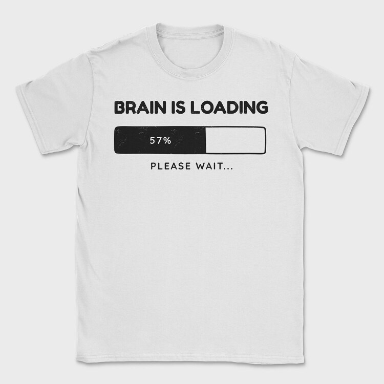 Brain Loading Bar, Tricou Barbati (Unisex)