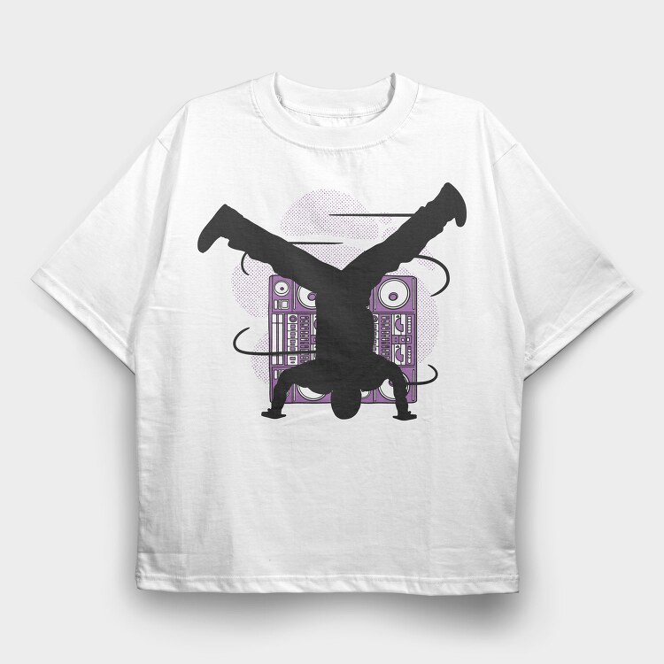 Breakdancing Breakdancer, Tricou Oversize Barbati (Unisex)