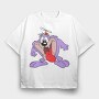 Taz Howl, Tricou Oversize Barbati (Unisex)
