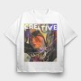 Broken Glass Creative, Tricou Oversize Barbati (Unisex)