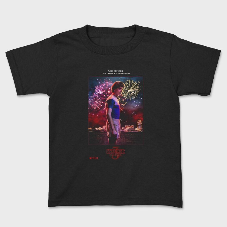 Fireworks Halftone Stranger, Tricou Copii