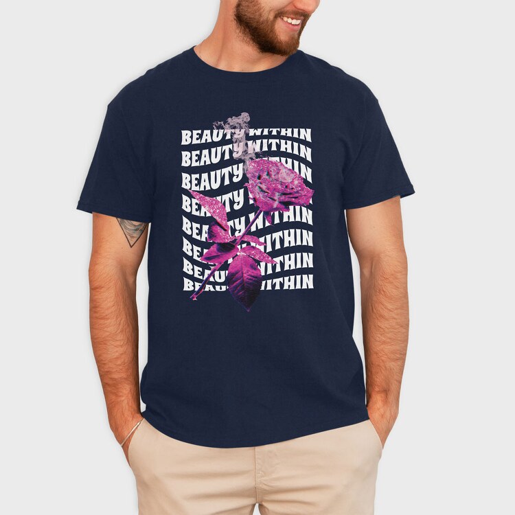 Glitter Fire Rose, Tricou Barbati (Unisex)