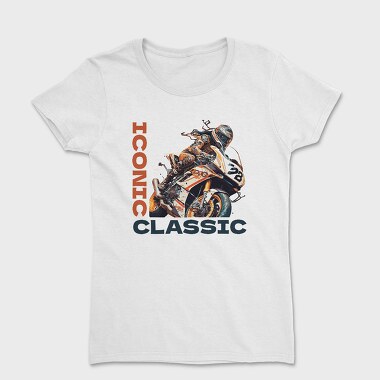 Racing Motorcycle Manga Style Iconic Classic, Tricou Femei