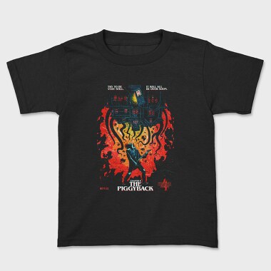 Piggyback Chopper Flames, Tricou Copii