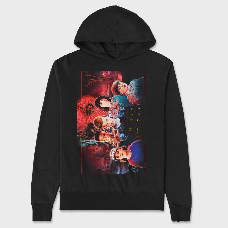 Red Rose Dream, Hanorac Oversize Barbati (Unisex)