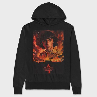 Stranger Halftone 74, Hanorac Oversize Barbati (Unisex)