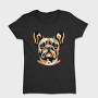French Bulldog Geometric Bulldog, Tricou Femei