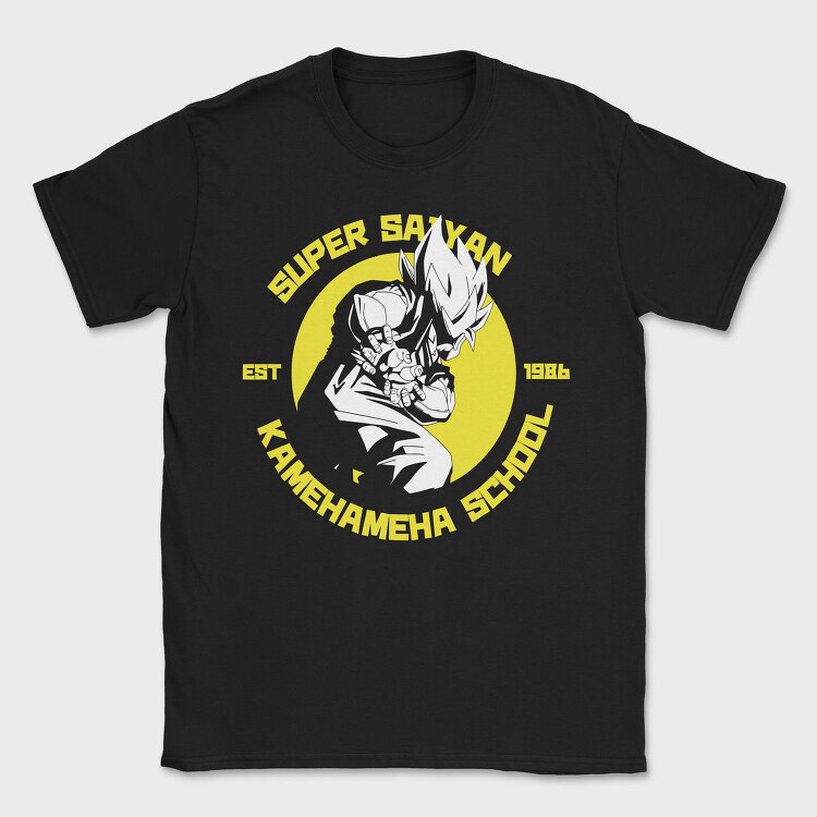Super Saiyan School, Tricou Barbati (Unisex)