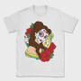 Sugar Skull Rose Clock, Tricou Barbati (Unisex)
