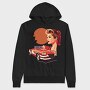 Classic Car Convertible Girl Trees, Hanorac Oversize Barbati (Unisex)