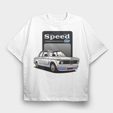1974 bmw 2002 turbo, Tricou Oversize Barbati (Unisex)