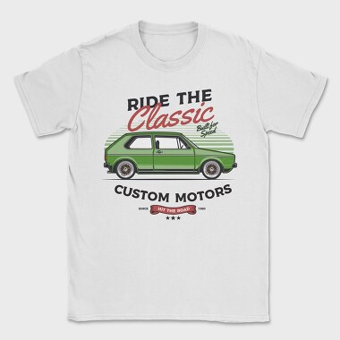 1974 Volkswagen Golf GTI, Tricou Barbati (Unisex)