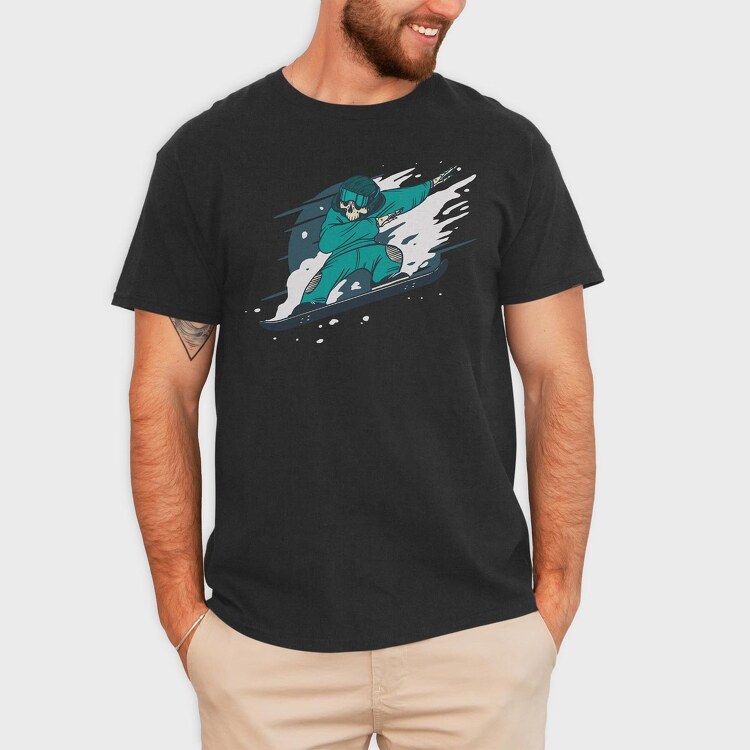 Dabbing Skeleton, Tricou Barbati (Unisex)