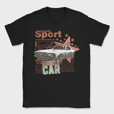 Gazette Sport Muscle Car 65, Tricou Barbati (Unisex)