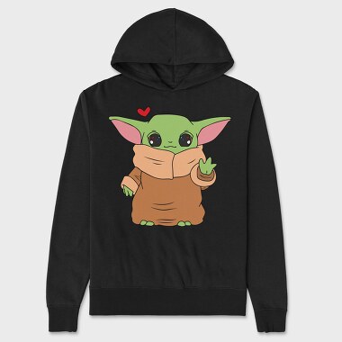 Baby Yoda 18, Hanorac Oversize Barbati (Unisex)