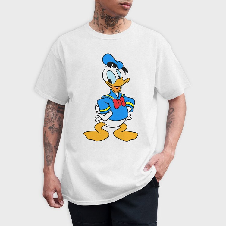 Cartoon Retro Donald Duck 5, Tricou Barbati (Unisex)