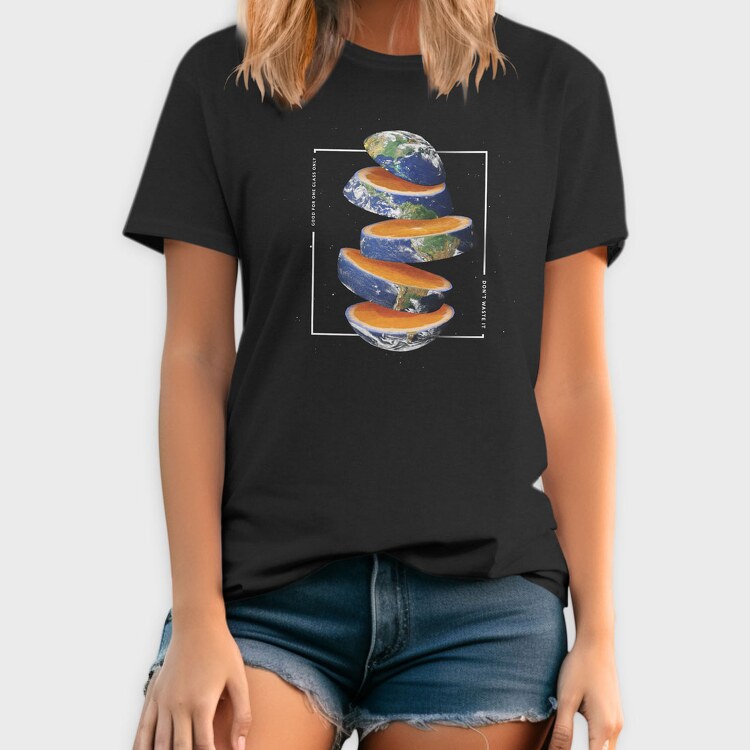 Orange Earth, Tricou Barbati (Unisex)