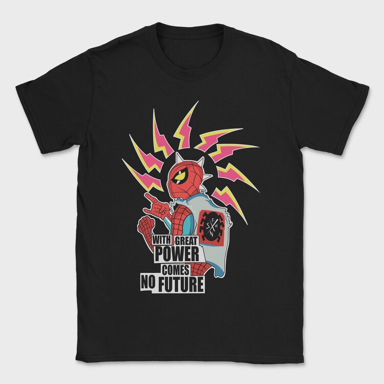 Spiderman Power Future, Tricou Barbati (Unisex)