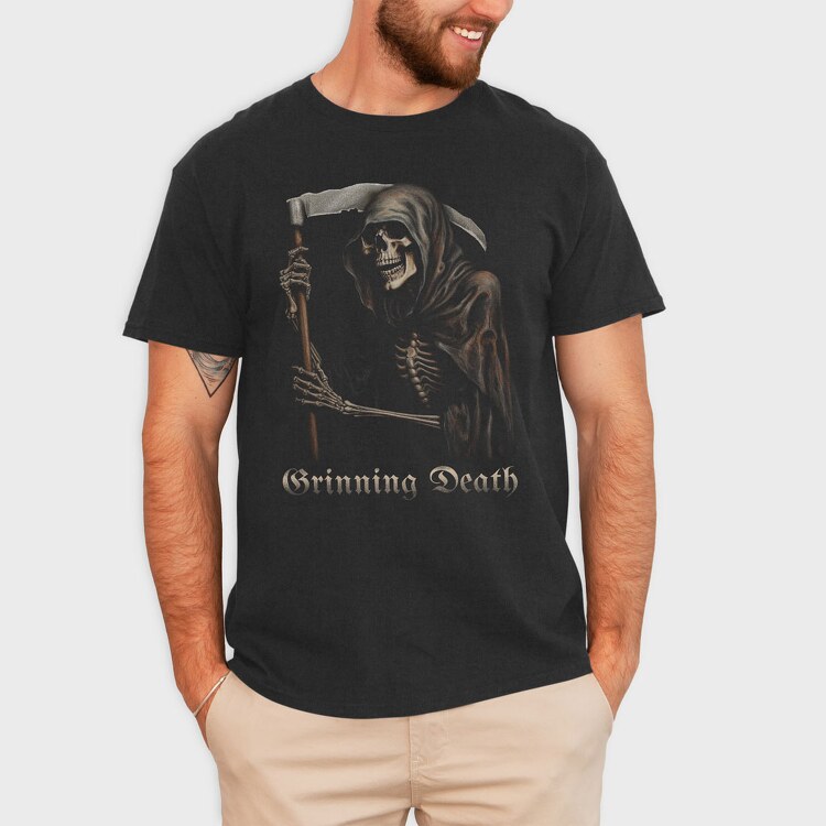 Grinning Death, Tricou Barbati (Unisex)