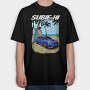 Beach Car Sport Sunny Palm, Tricou Oversize Barbati (Unisex)