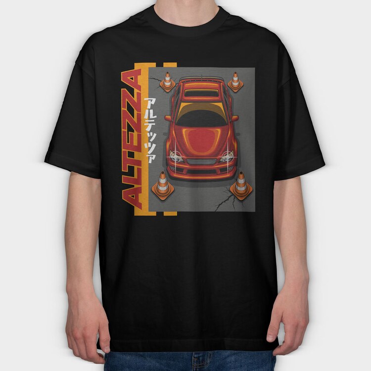 Altezza Cones Red Japanese, Tricou Oversize Barbati (Unisex)