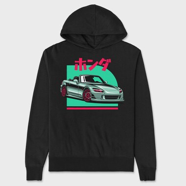 Jdm Silvia Red Japanese Cones, Hanorac Oversize Barbati (Unisex)