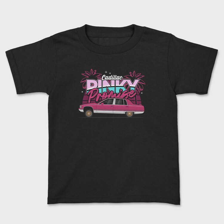 Pink Car Promise Palm Ocean, Tricou Copii