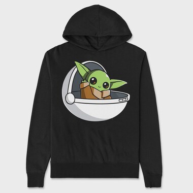 Baby Yoda 2, Hanorac Oversize Barbati (Unisex)