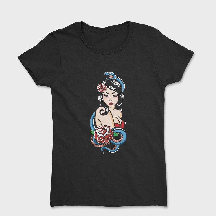 Snake Rose Beauty, Tricou Femei