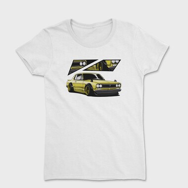 Yellow Nissan 240Sx Stance Fast, Tricou Femei