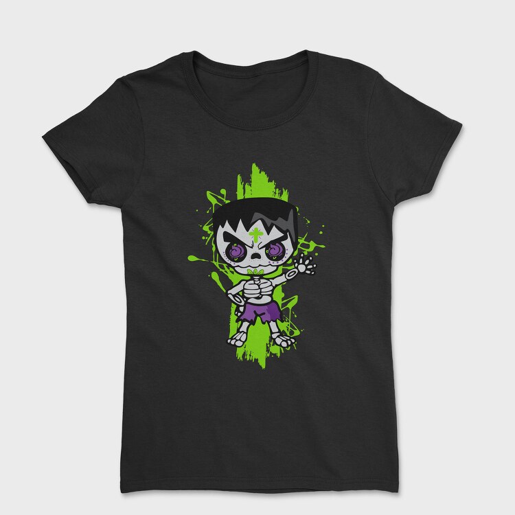 Skull Punk Splash, Tricou Femei