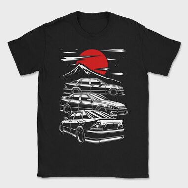 Jdm Altezza Sunset Mountain, Tricou Barbati (Unisex)