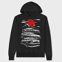 Jdm Altezza Sunset Mountain, Hanorac Oversize Barbati (Unisex)