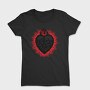 Skull Heart Fire, Tricou Femei