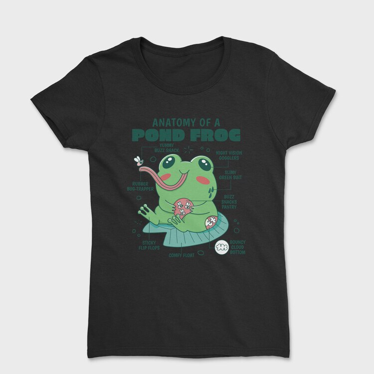 Frog Cute Anatomy, Tricou Femei