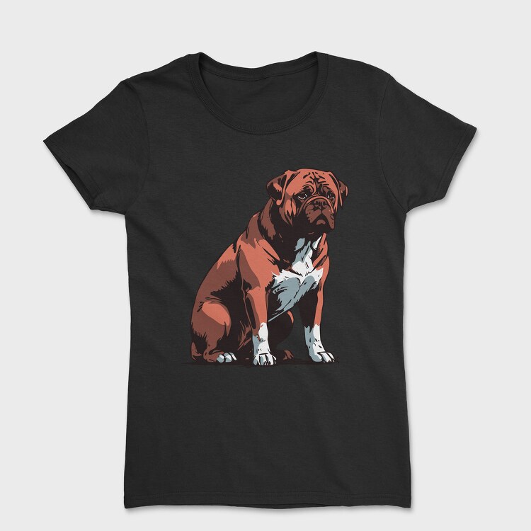 Bordeaux Mastiff Dog, Tricou Femei