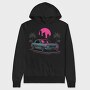 Skyline Retro Night 2, Hanorac Oversize Barbati (Unisex)