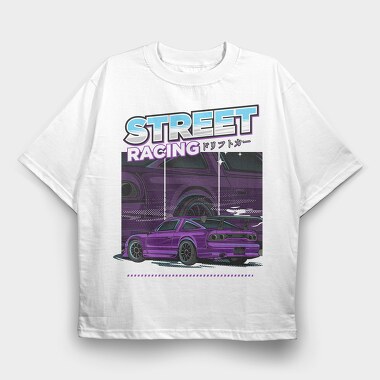 Street Racing 2, Tricou Oversize Barbati (Unisex)
