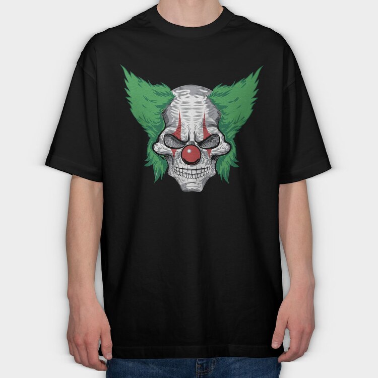 Skull Wings Red, Tricou Oversize Barbati (Unisex)
