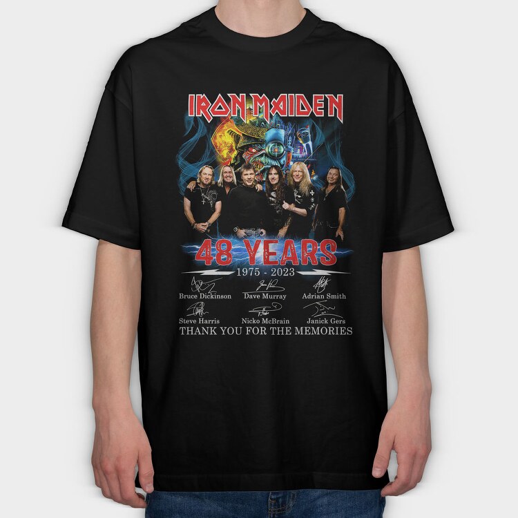 Iron Maiden 8, Tricou Oversize Barbati (Unisex)