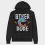 Biker Dude Helmet Flash, Hanorac Oversize Barbati (Unisex)