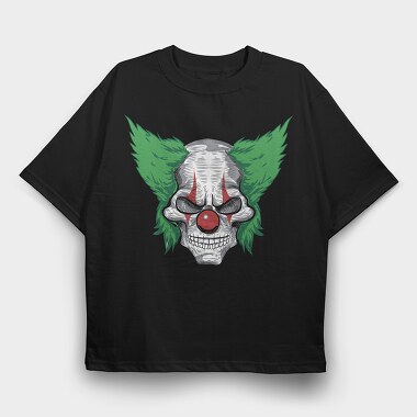 Skull Wings Red, Tricou Oversize Barbati (Unisex)