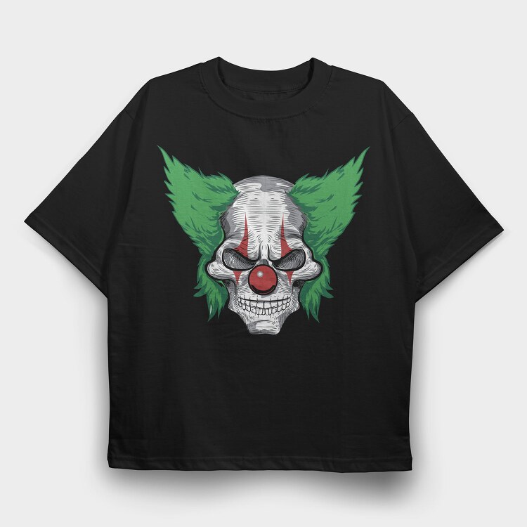 Skull Wings Red, Tricou Oversize Barbati (Unisex)