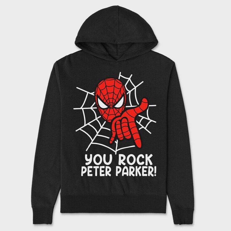 Spiderman Hand Gesture, Hanorac Oversize Barbati (Unisex)