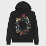 Bird Bloom Frame, Hanorac Oversize Barbati (Unisex)