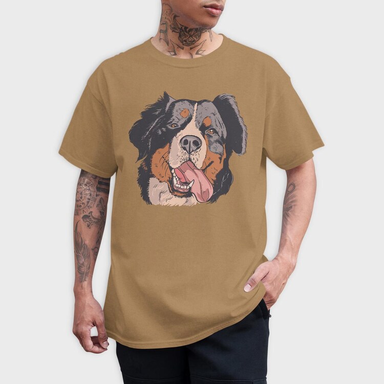 Bernese Mountain Dog, Tricou Barbati (Unisex)
