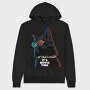 Cat Movie Time, Hanorac Oversize Barbati (Unisex)