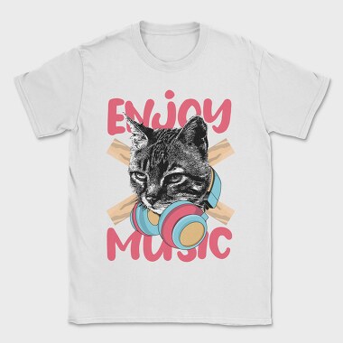 Cat Music Vibes, Tricou Barbati (Unisex)